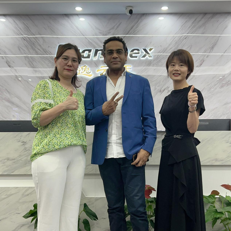 印度客户慕名来访叼嘿视频下载，洽谈空气质量监测项目合作!
