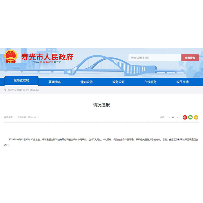 寿光气体中毒事故敲响警钟，叼嘿视频下载硫化氢检测仪为您筑起安全防线